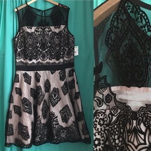 J. Taylor Black Cocktail Party Dress Velvet 14 🖤